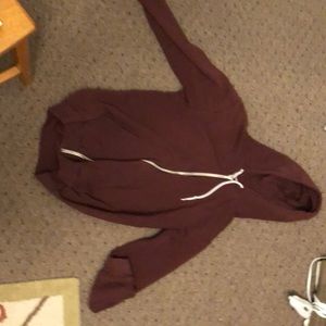 Maroon Zip up hoodie
